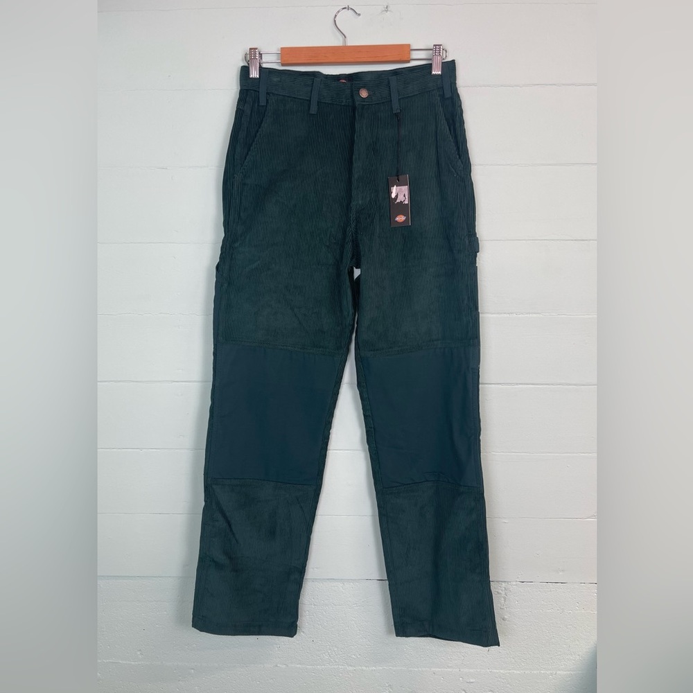 DICKIES Reworked Mens Corduroy Utility Pants - Sage Green 30 X 32